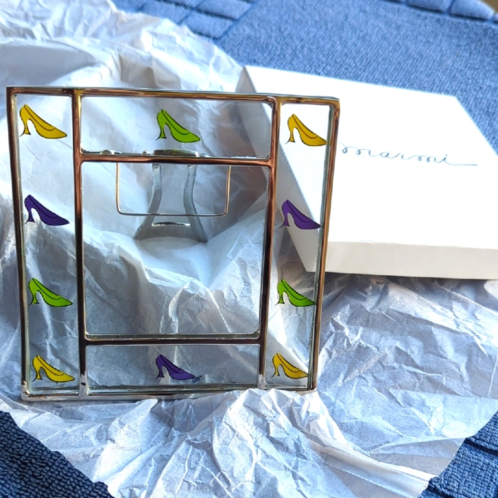 Marmi Desktop Photo Frame colored shoes design 5"x5"